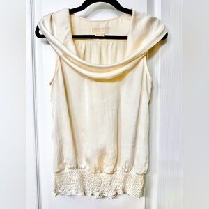 VINTAGE! Michael Kors Ivory Cowl Neck Blouse